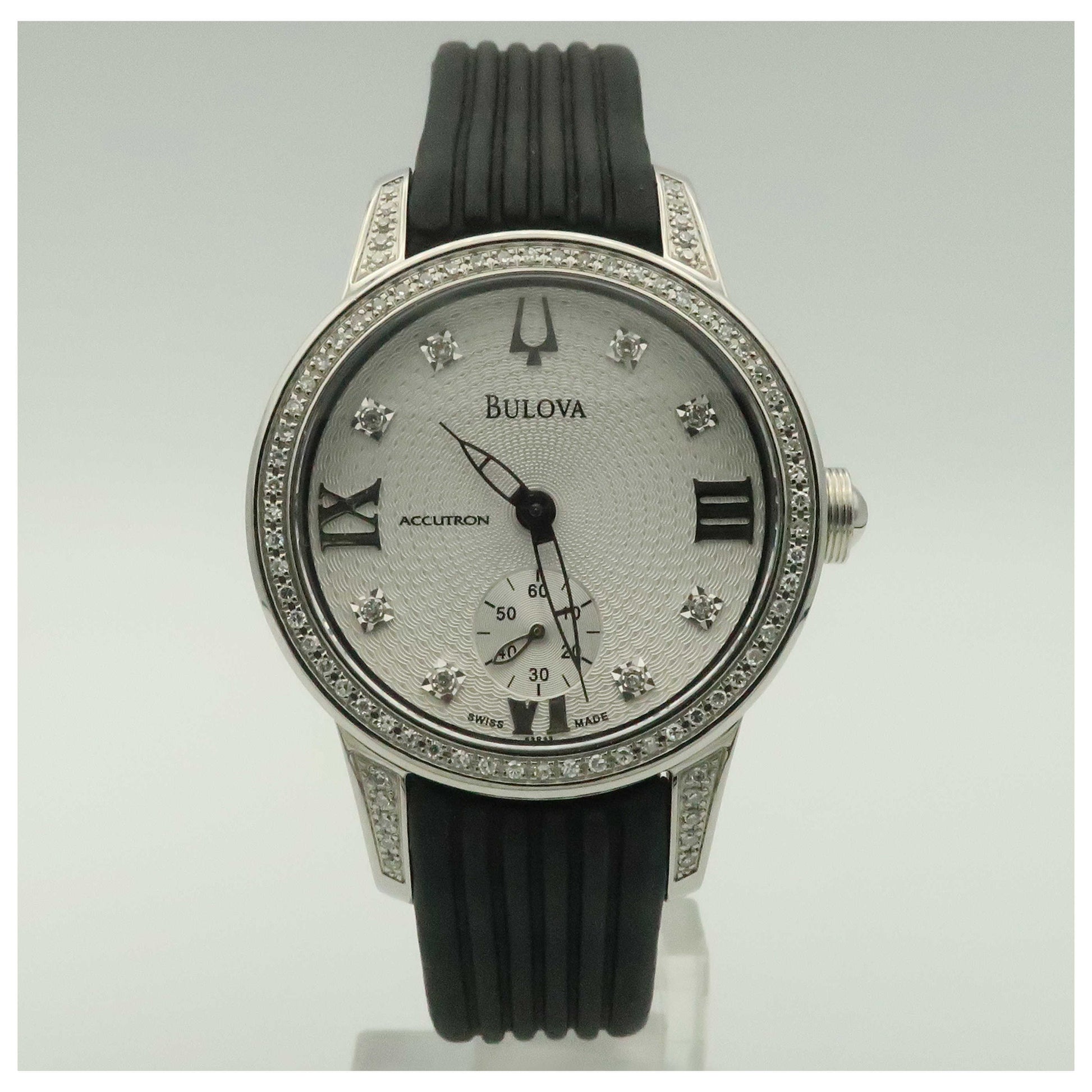 Front view of Bulova Accutron Masella Women's Swiss Quartz (Battery-Powered) Watch 63R33-PO