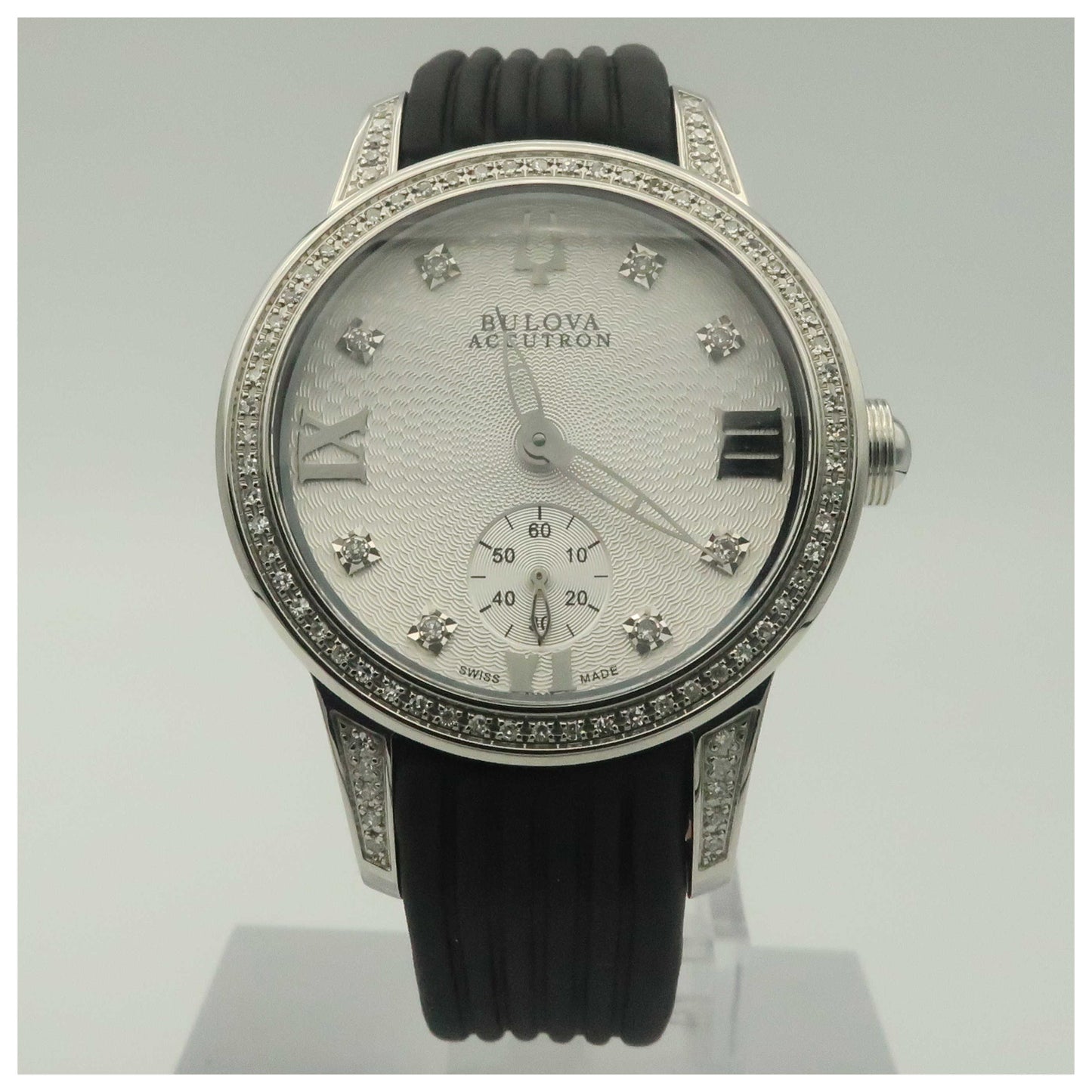 Front view of Bulova Accutron Masella Women's Swiss Quartz (Battery-Powered) Watch 63R33-SDV