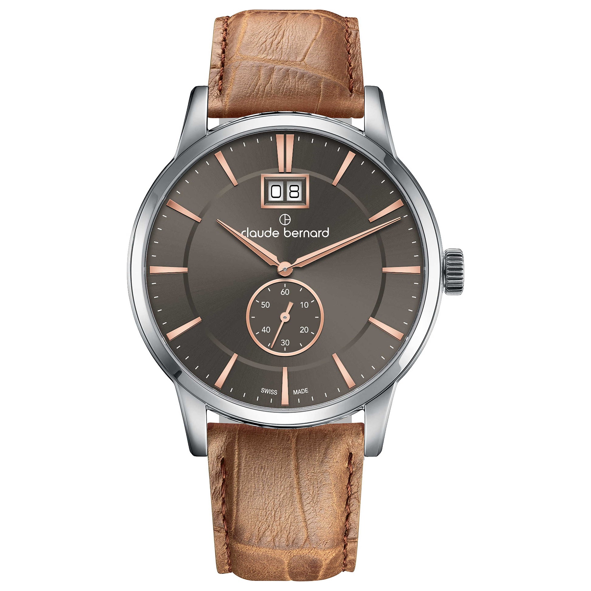 Front view of Claude Bernard Classic Men's Quartz Watch 64005-3-GIR3