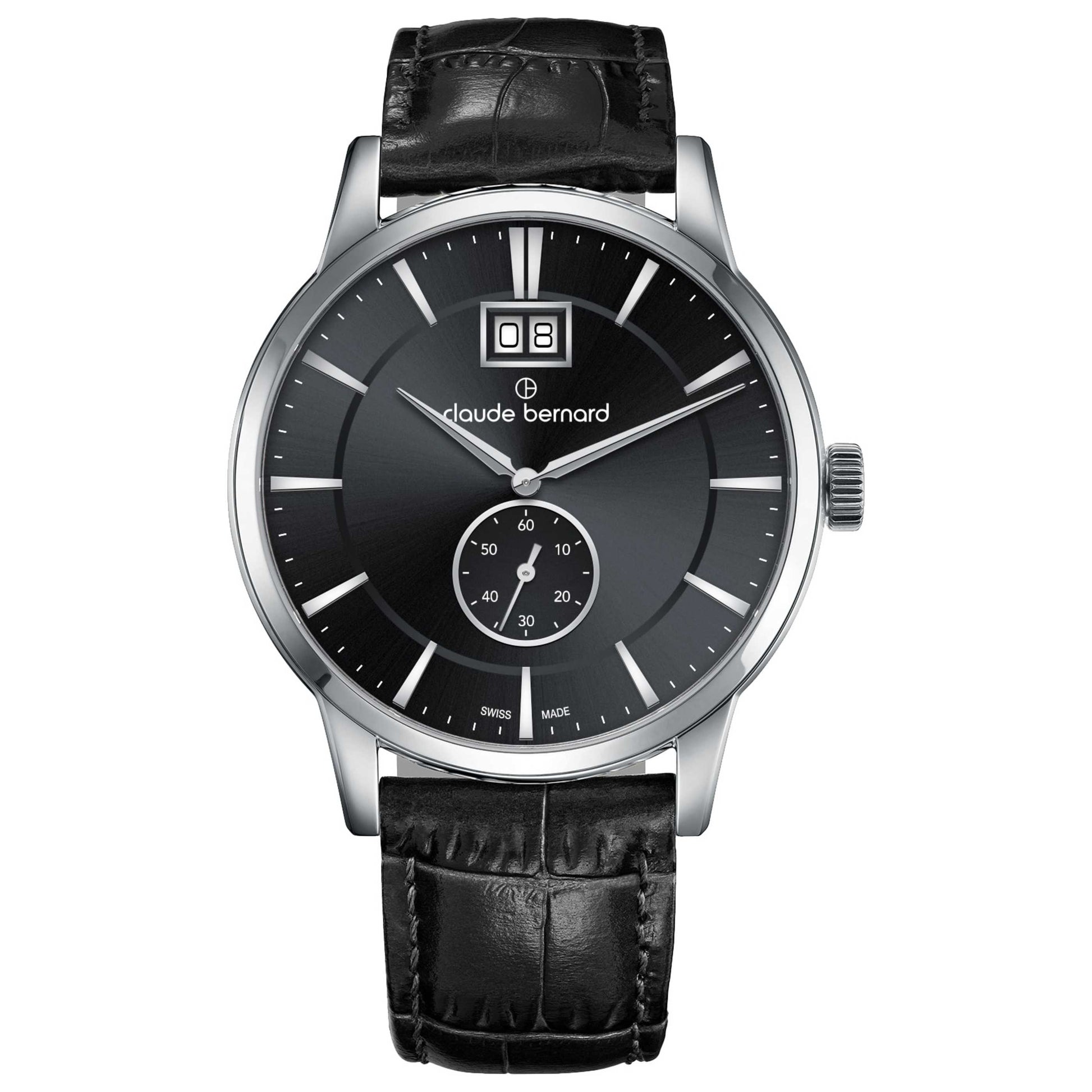 Front view of Claude Bernard Classic Men's Quartz Watch 64005-3-NIN3