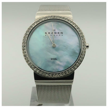 Front view of Skagen Mesh Women's Quartz Watch 644LSSI-PO