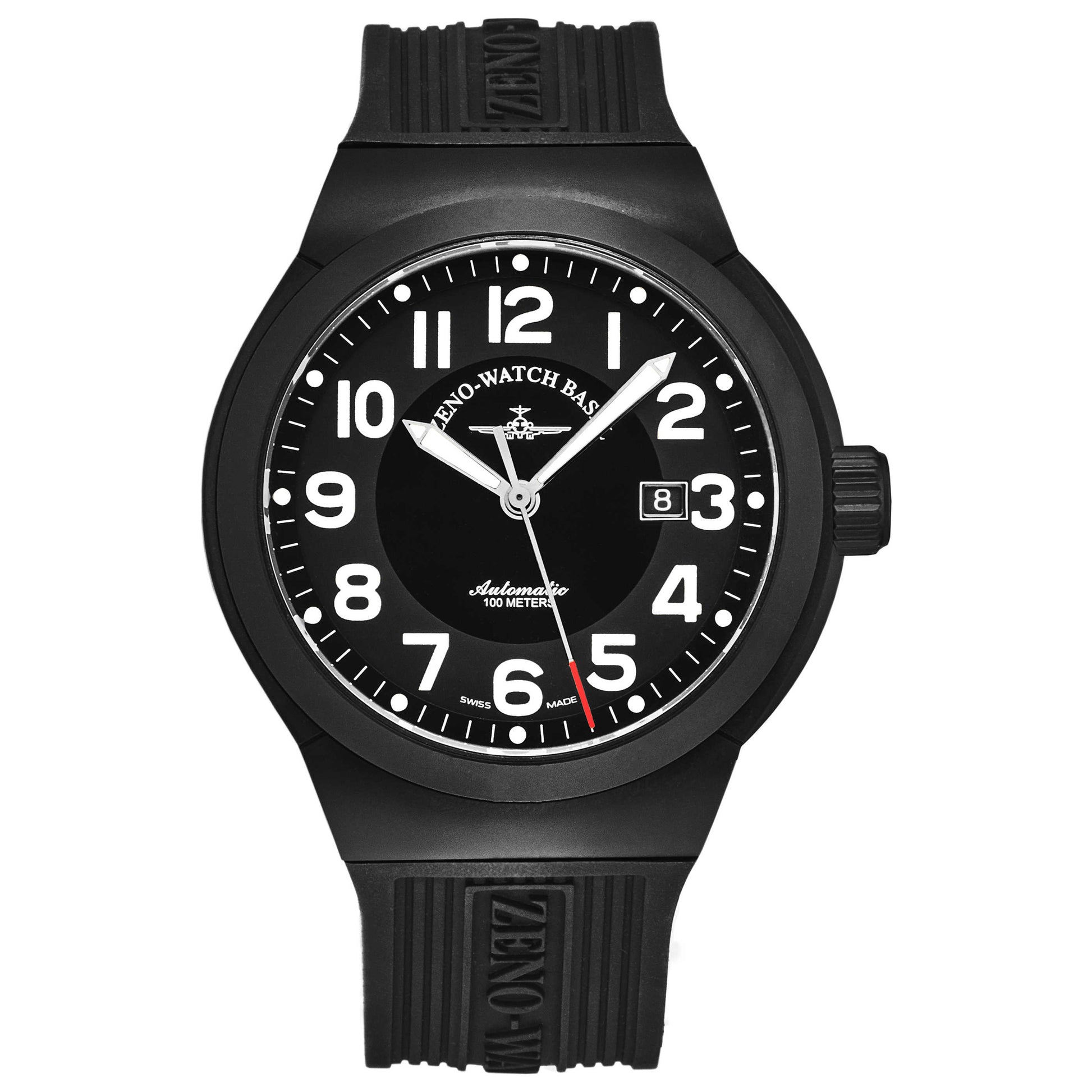 Front view of Zeno Raid Titan Men's Automatic Watch 6454-BK-A1