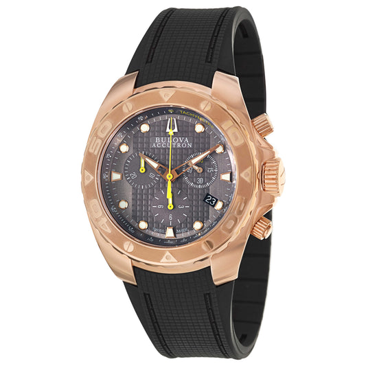 Front view of Bulova Accutron Curacao Men's Swiss Quartz (Battery-Powered) Watch 64B113