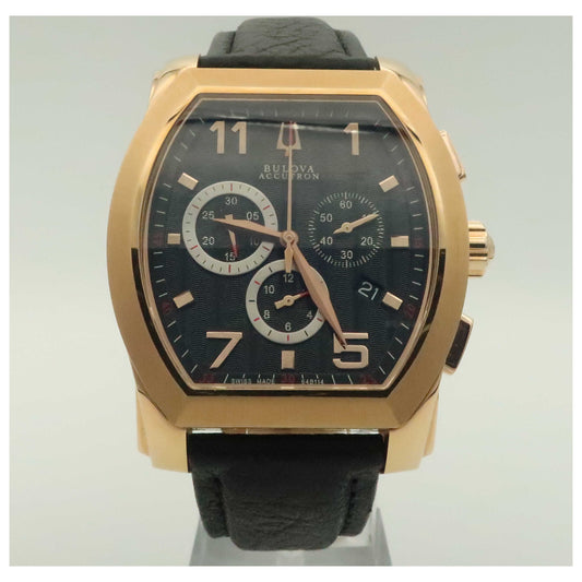 Front view of Bulova Accutron Stratford Men's Swiss Quartz (Battery-Powered) Watch 64B114-PO