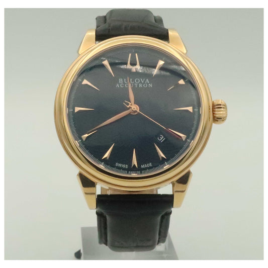 Front view of Bulova Accutron Gemini Men's Automatic Watch 64B116-PO