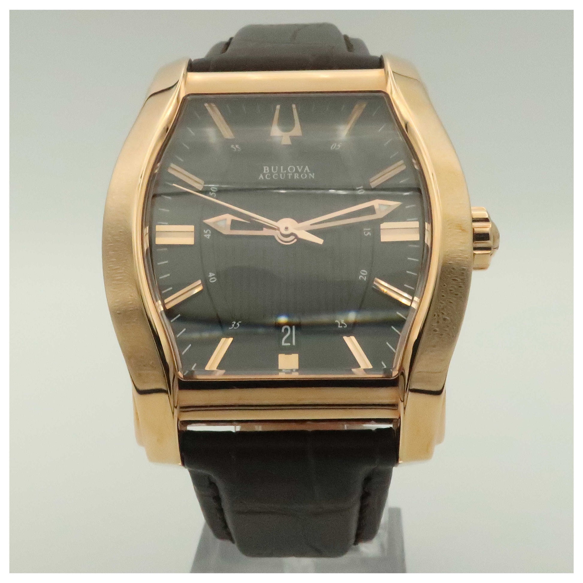 Front view of Bulova Accutron Stratford Men's Swiss Quartz (Battery-Powered) Watch 64B119-PO