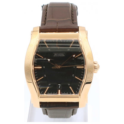 Front view of Bulova Accutron Stratford Men's Swiss Quartz (Battery-Powered) Watch 64B119-SDB
