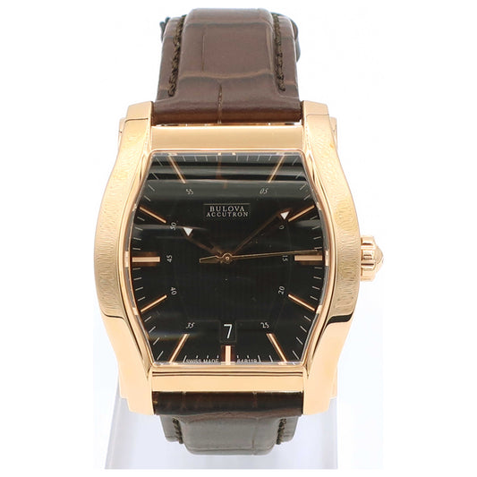 Front view of Bulova Accutron Stratford Men's Swiss Quartz (Battery-Powered) Watch 64B119-SDB