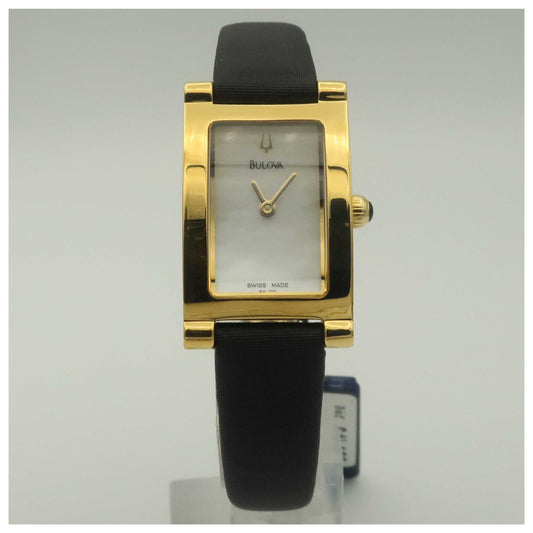 Front view of Bulova Strap Women's Swiss Quartz (Battery-Powered) Watch 64L100-PO