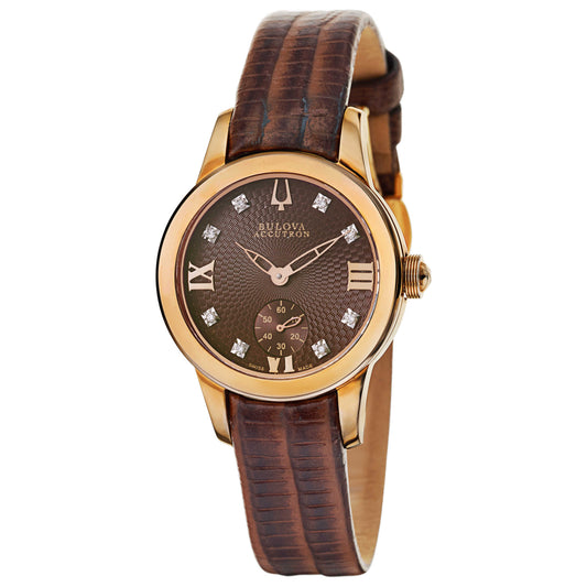 Front view of Bulova Accutron Masella Women's Swiss Quartz (Battery-Powered) Watch 64P103