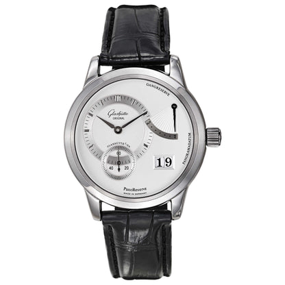 Front view of Glashutte Pano Men's Manual-Wind Watch 65-01-02-02-04