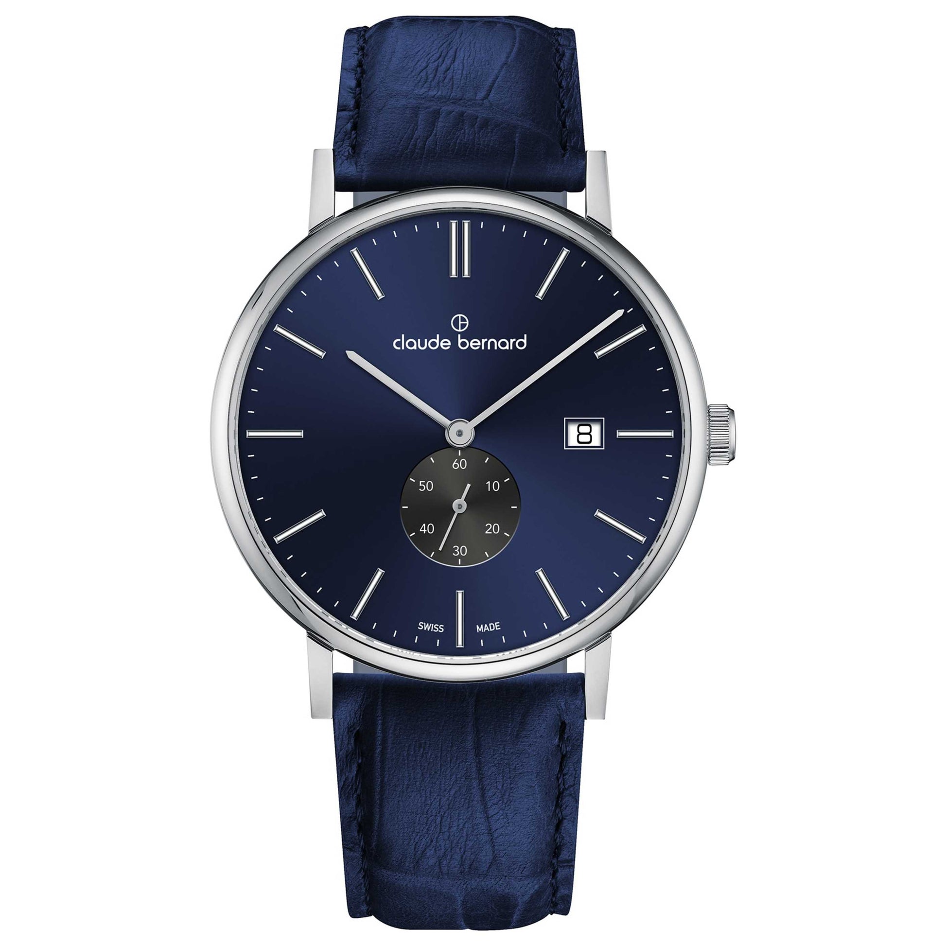 Front view of Claude Bernard Slim Line Men's Quartz Watch 65004-3-BUING