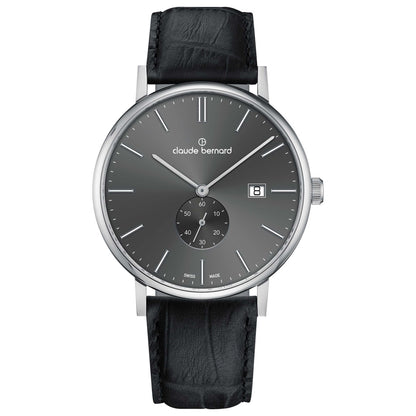 Front view of Claude Bernard Slim Line Men's Quartz Watch 65004-3-GING