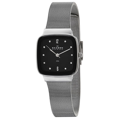 Front view of Skagen Mesh Women's Japanese Quartz (Battery-Powered) Watch 658SSB