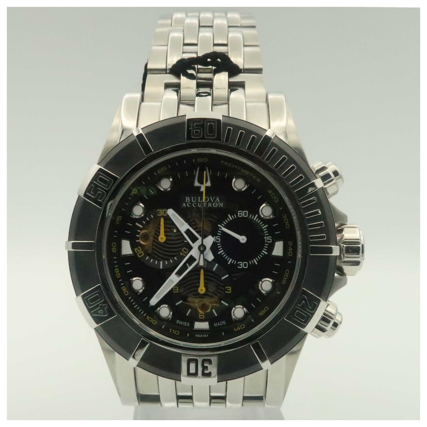 Front view of Bulova Accutron Kirkwood Men's Swiss Quartz (Battery-Powered) Watch 65A101-SDV