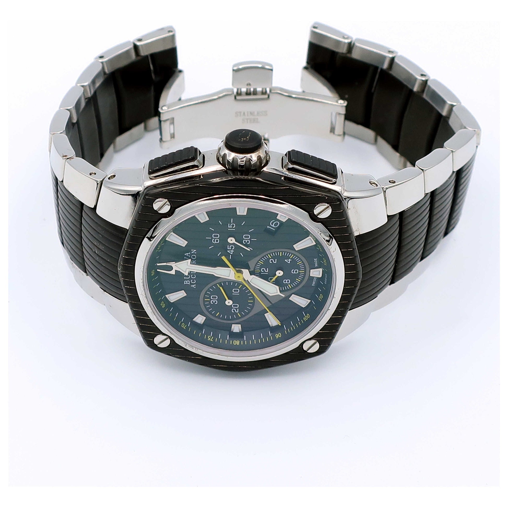 Bulova Accutron Corvara Men's Swiss Quartz (Battery-Powered) Watch 65B123-SDB - Image #8