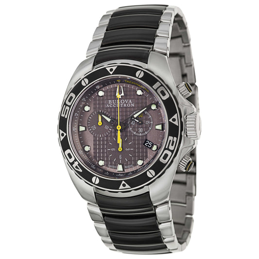 Front view of Bulova Accutron Curacao Men's Swiss Quartz (Battery-Powered) Watch 65B138
