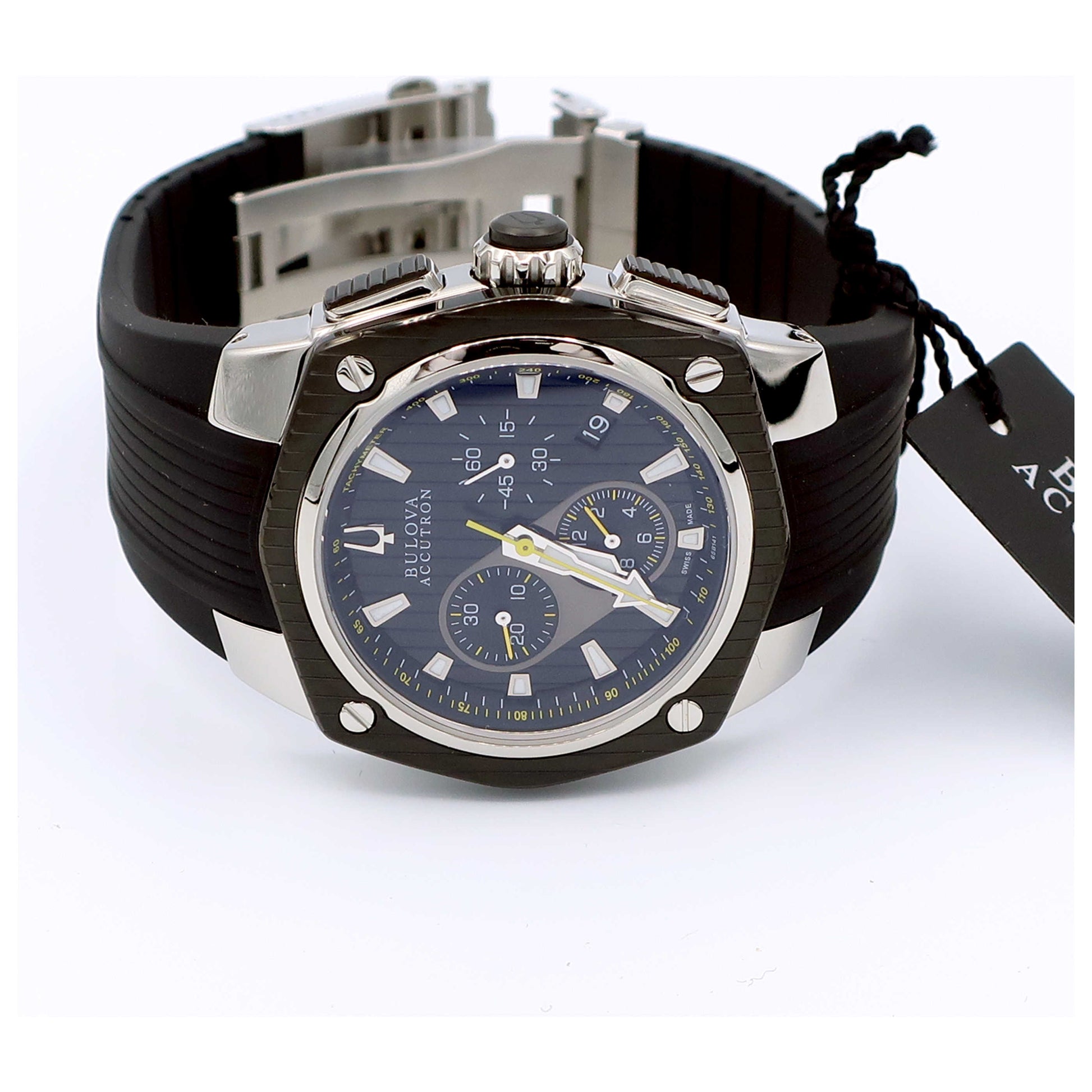 Bulova Accutron Corvara Men's Swiss Quartz (Battery-Powered) Watch 65B141-SDB - Image #8