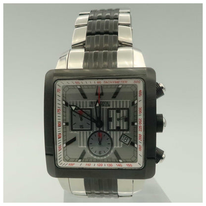 Front view of Bulova Accutron Masella Men's Swiss Quartz (Battery-Powered) Watch 65B143-PO