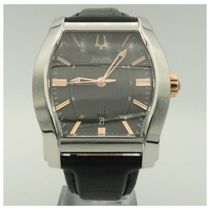 Front view of Bulova Accutron Stratford Men's Swiss Quartz (Battery-Powered) Watch 65B146-SDV