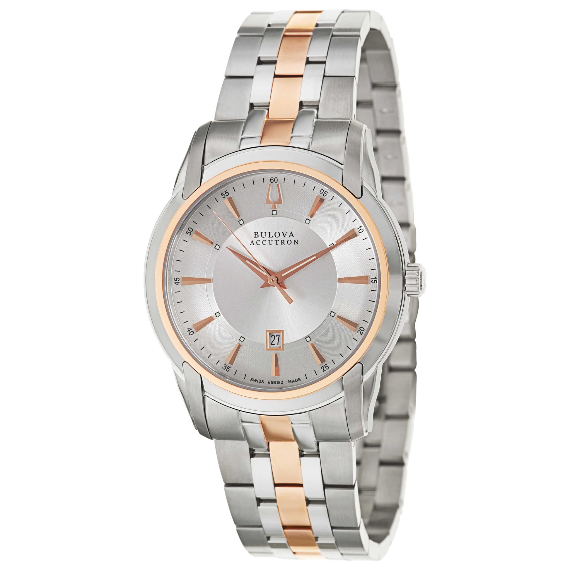 Front view of Bulova Accutron Sorengo Men's Swiss Quartz (Battery-Powered) Watch 65B152