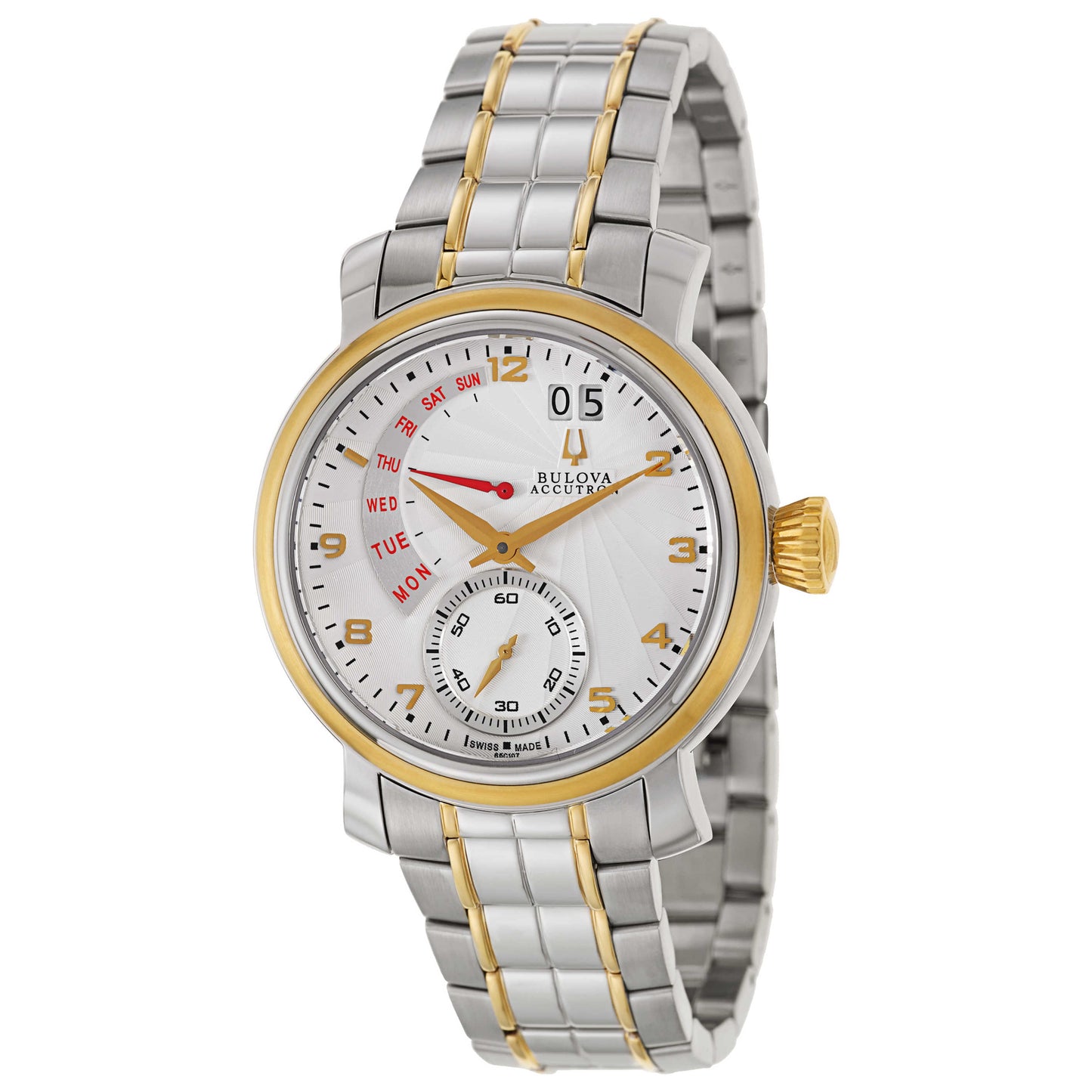 Front view of Bulova Accutron Amerigo Men's Swiss Quartz (Battery-Powered) Watch 65C107