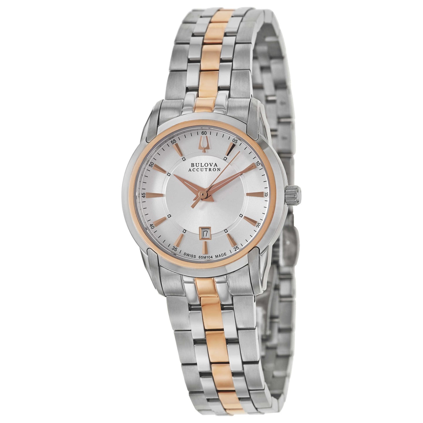 Front view of Bulova Accutron Sorengo Women's Swiss Quartz (Battery-Powered) Watch 65M104