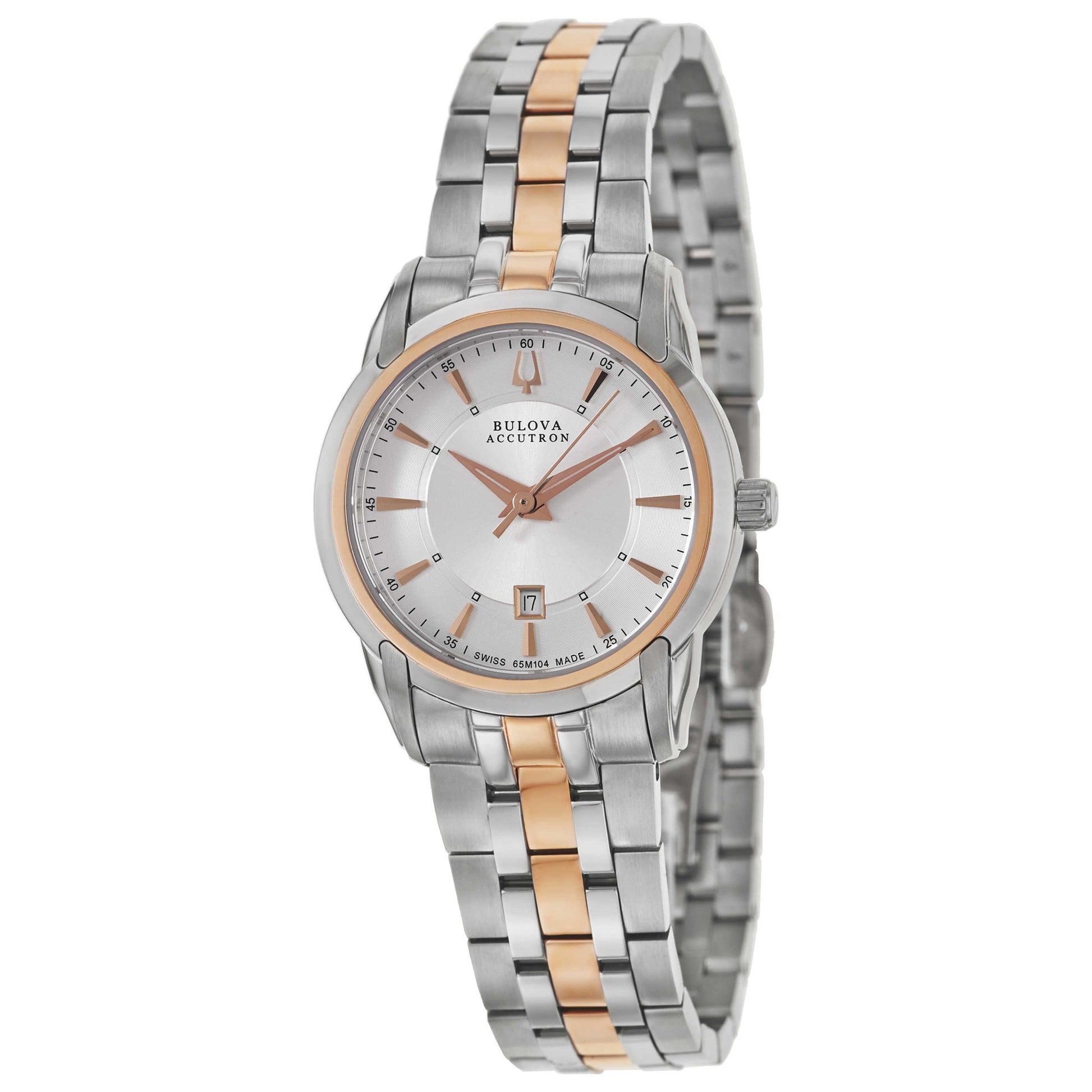 Front view of Bulova Accutron Sorengo Women's Swiss Quartz (Battery-Powered) Watch 65M104