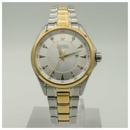 Front view of Bulova Accutron Brussels Women's Swiss Quartz (Battery-Powered) Watch 65P107-PO