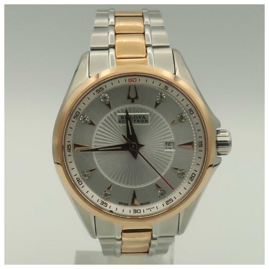 Front view of Bulova Accutron Brussels Women's Swiss Quartz (Battery-Powered) Watch 65P108-PO