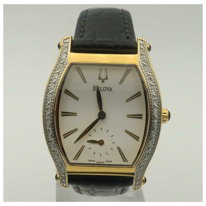 Front view of Bulova Diamonds Women's Swiss Quartz (Battery-Powered) Watch 65R100-PO