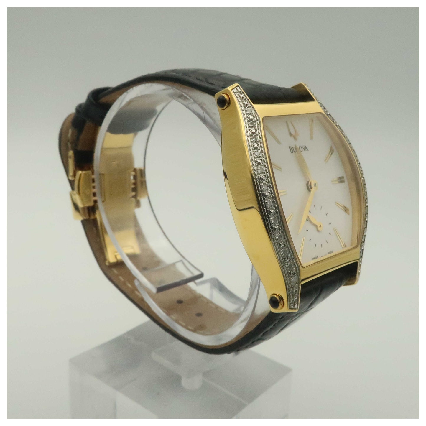 Bulova Diamonds Women's Swiss Quartz (Battery-Powered) Watch 65R100-PO - Image #3