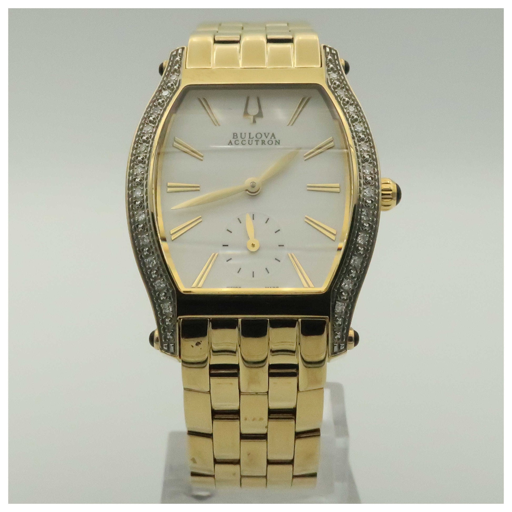 Front view of Bulova Accutron Saleya Women's Swiss Quartz (Battery-Powered) Watch 65R101-PO2