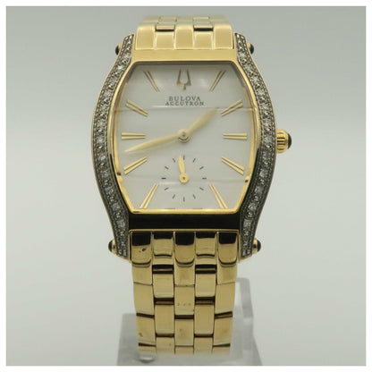 Front view of Bulova Accutron Saleya Women's Swiss Quartz (Battery-Powered) Watch 65R101-PO2