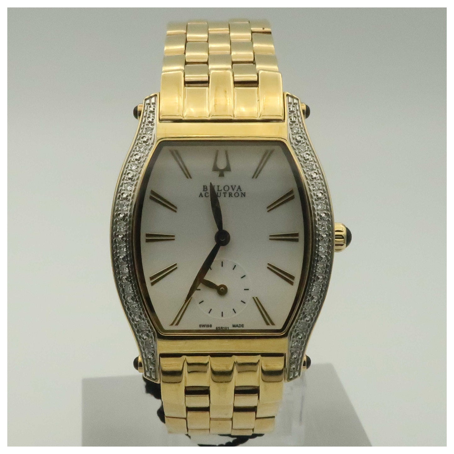 Front view of Bulova Accutron Saleya Women's Swiss Quartz (Battery-Powered) Watch 65R101-PO