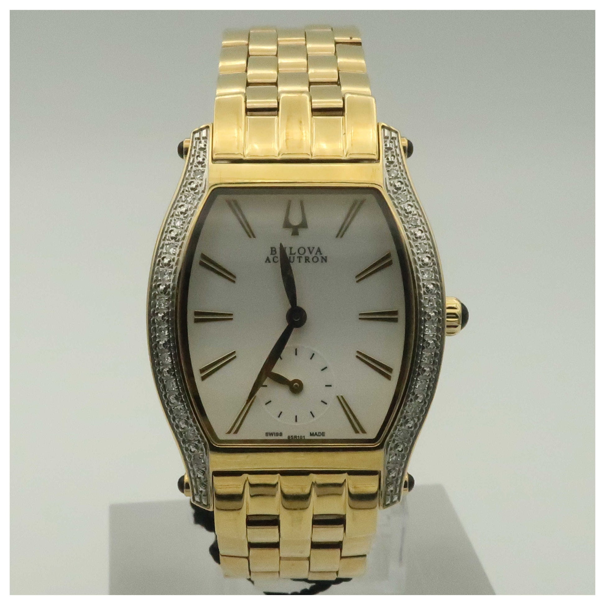 Front view of Bulova Accutron Saleya Women's Swiss Quartz (Battery-Powered) Watch 65R101-PO