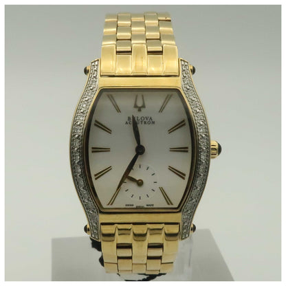 Front view of Bulova Accutron Saleya Women's Swiss Quartz (Battery-Powered) Watch 65R101-PO