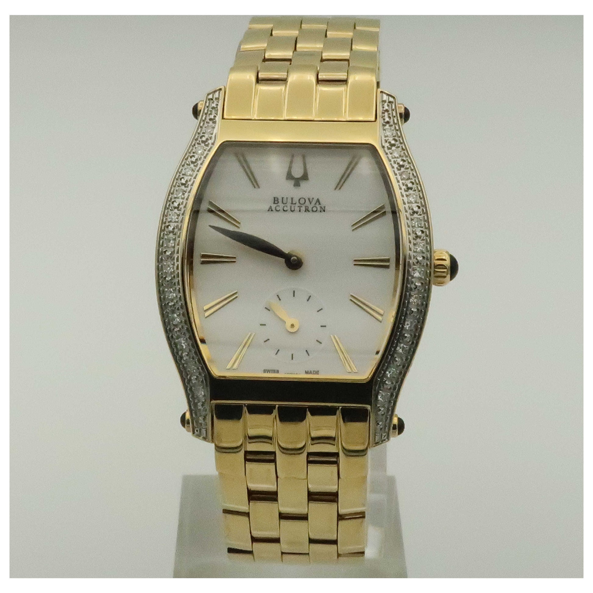 Front view of Bulova Accutron Saleya Women's Swiss Quartz (Battery-Powered) Watch 65R101-SDV