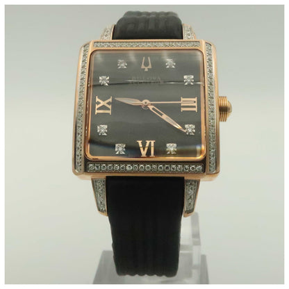 Front view of Bulova Accutron Masella Women's Swiss Quartz (Battery-Powered) Watch 65R107-PO