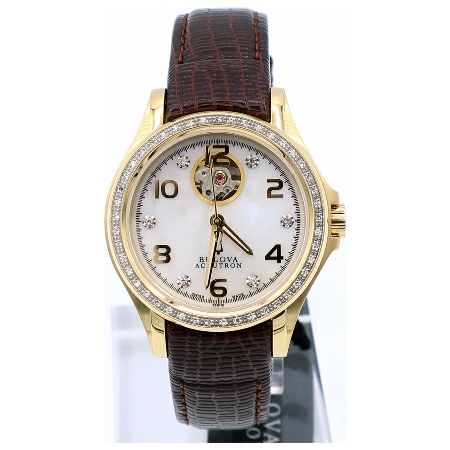 Front view of Bulova Accutron Kirkwood Women's Automatic Watch 65R110-SDB