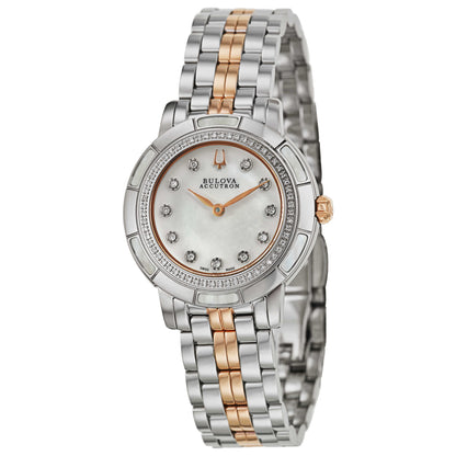 Front view of Bulova Accutron Pemberton Women's Swiss Quartz (Battery-Powered) Watch 65R151