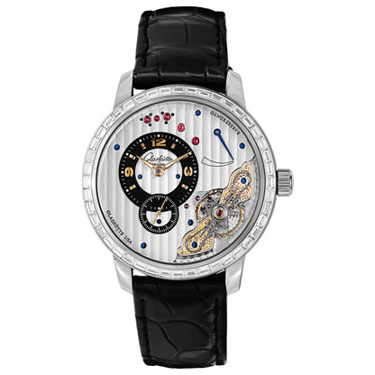 Front view of Glashutte Pano Men's Manual-Wind Watch 66-01-04-05-05
