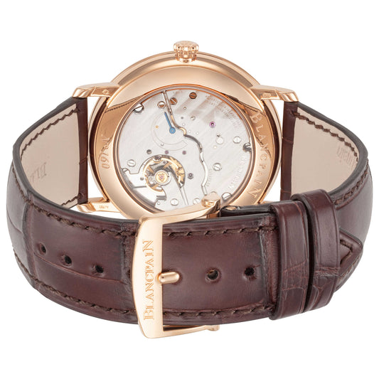 Back view of Blancpain Villeret Men's Automatic Watch 6605-3642-55B