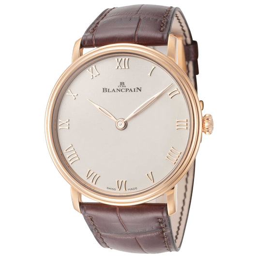Front view of Blancpain Villeret Men's Automatic Watch 6605-3642-55B