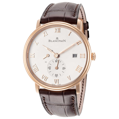 Front view of Blancpain Villeret Men's Manual-Wind Watch 6606-3642-55B