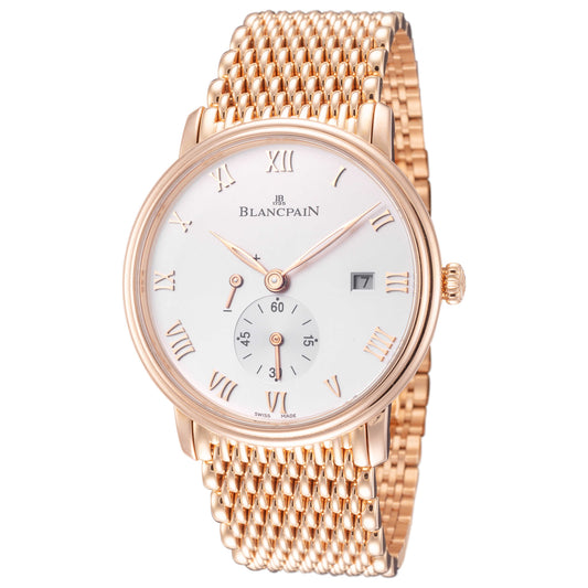 Front view of Blancpain Villeret Men's Manual-Wind Watch 6606-3642-MMB