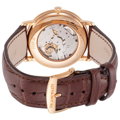 Back view of Blancpain Villeret Ultraplate Men's Manual-Wind Watch 6606A-3642-55B