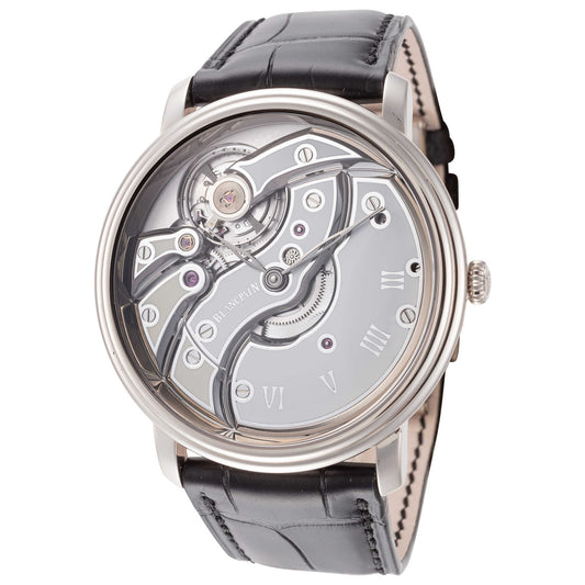 Front view of Blancpain Villeret Inverse Men's Manual-Wind Watch 6616-1527-55B