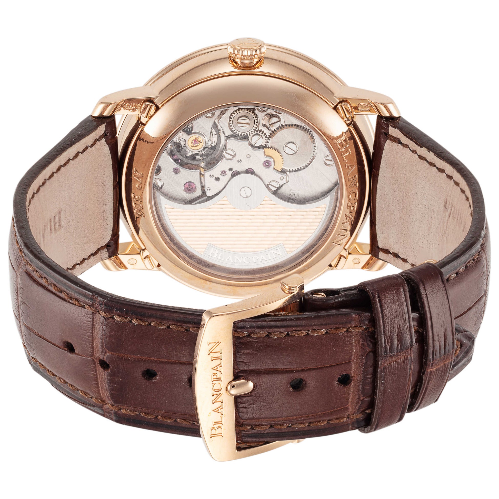 Back view of Blancpain Quantieme Complet Men's Automatic Watch 6639-3642-55B