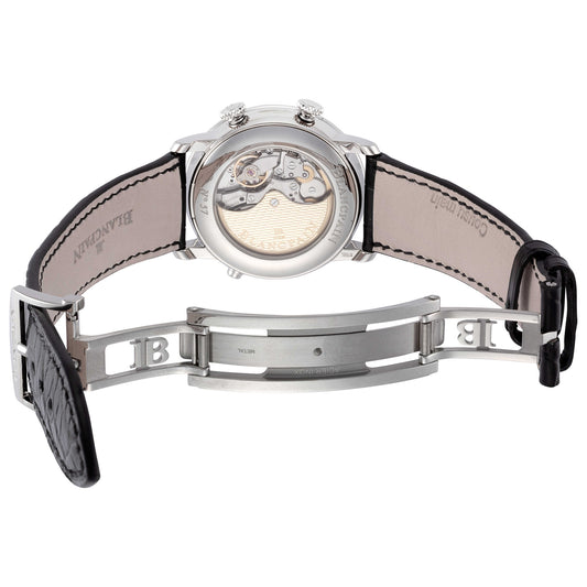 Back view of Blancpain Villeret Men's Automatic Watch 6640-1127-55B